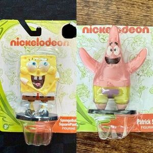 2020 NIB SpongeBob & Patrick-Set Of 2 Nickelodeon Collectible Figurines 3" Minis